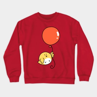 Orange Balloon Yellow Bird Crewneck Sweatshirt